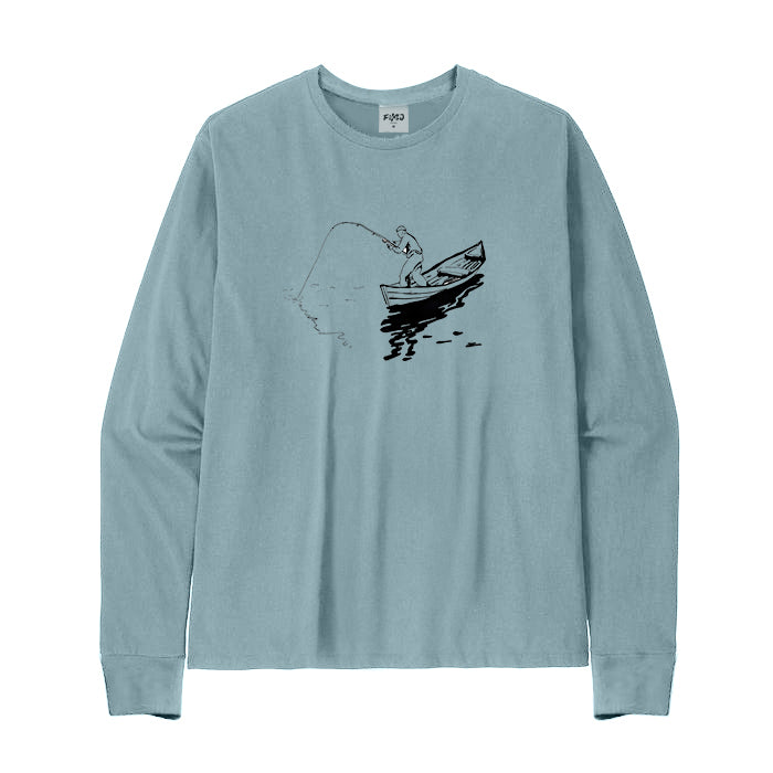 Canoe Fishing Long Sleeve T-shirt