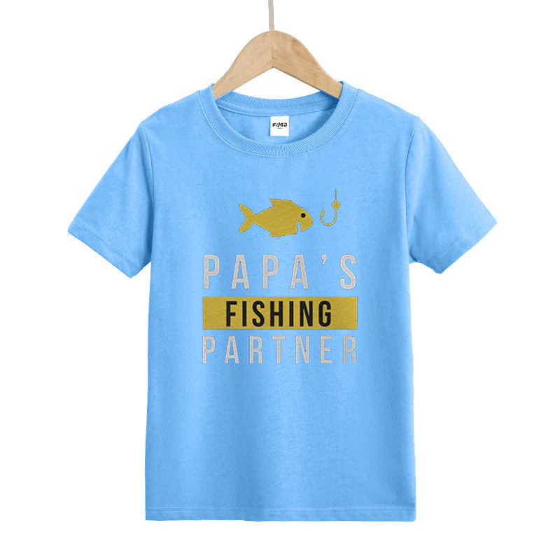 Papa's Fishing Partner Kid's T-Shirts