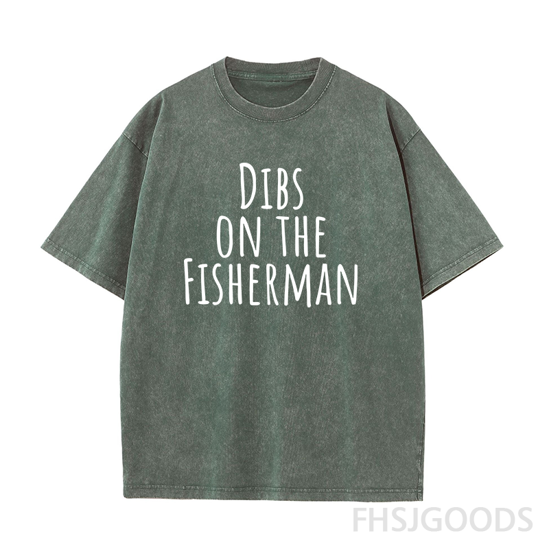 Dibs on The Fisherman Unisex Distressed T-Shirt