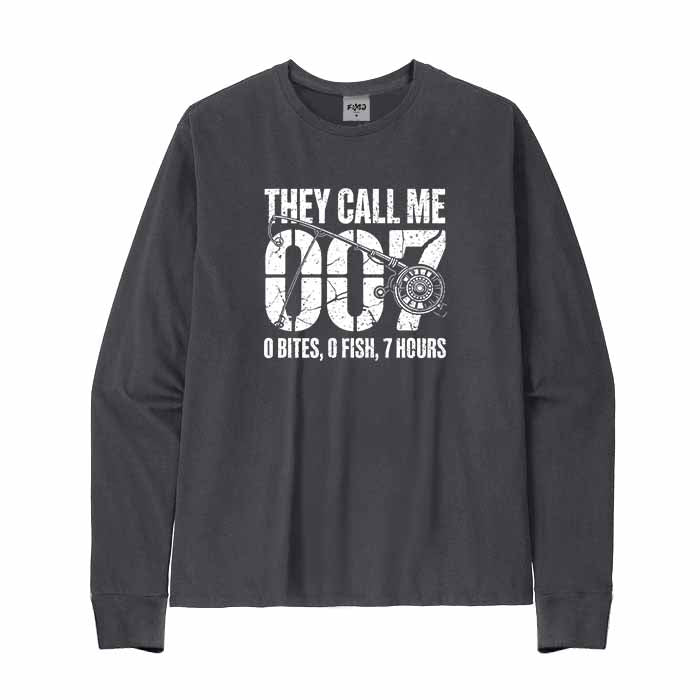 Funny Fishing 007 Long Sleeve T-Shirt