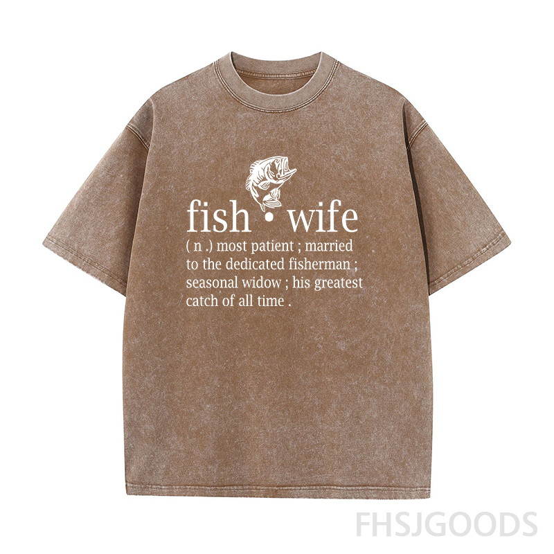 Fish Wife Unisex Distressed T-Shirt