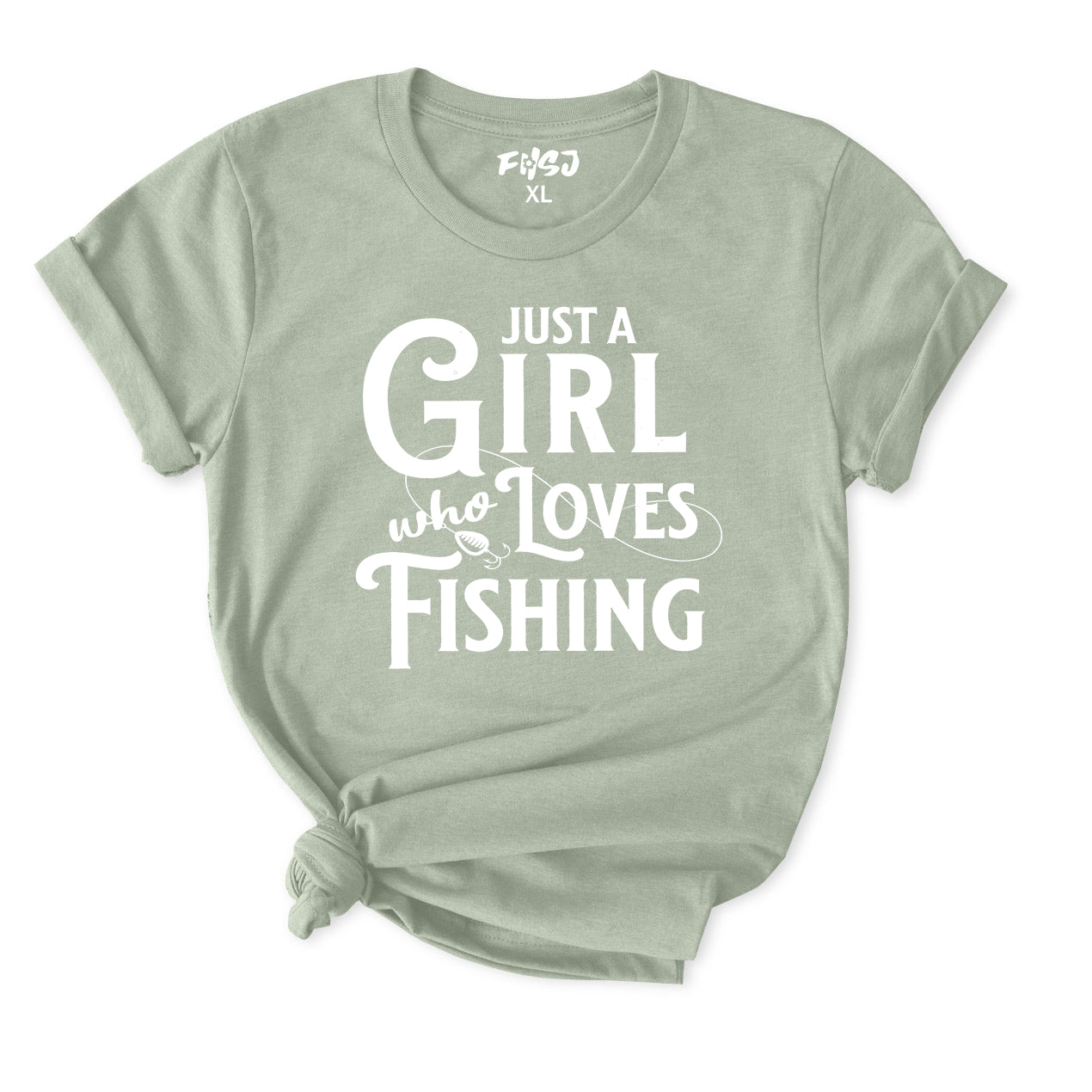 Just a Girl Who Loves Fishing T-Shirt for Women