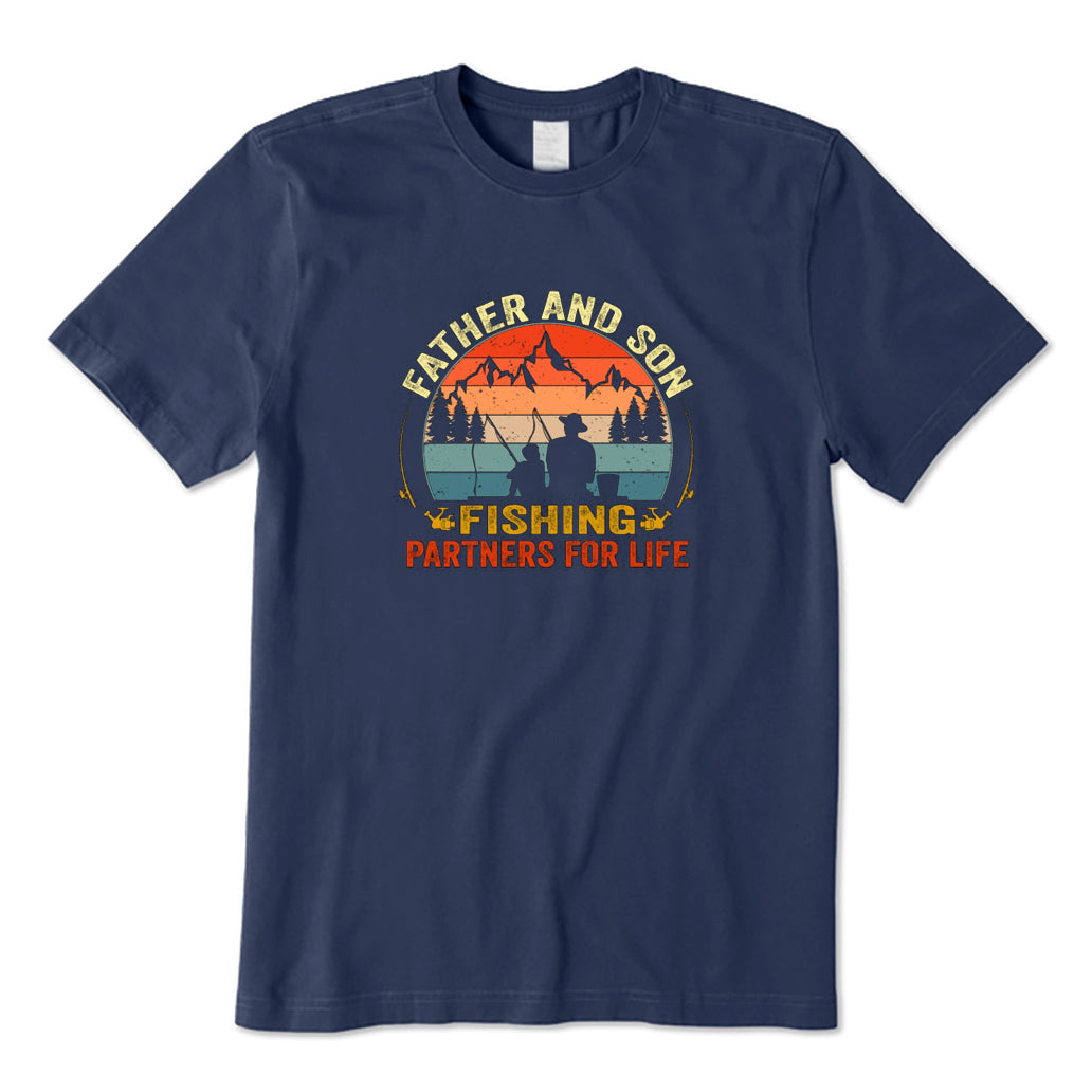 Father and Son Fishing Partners for Life T-Shirt
