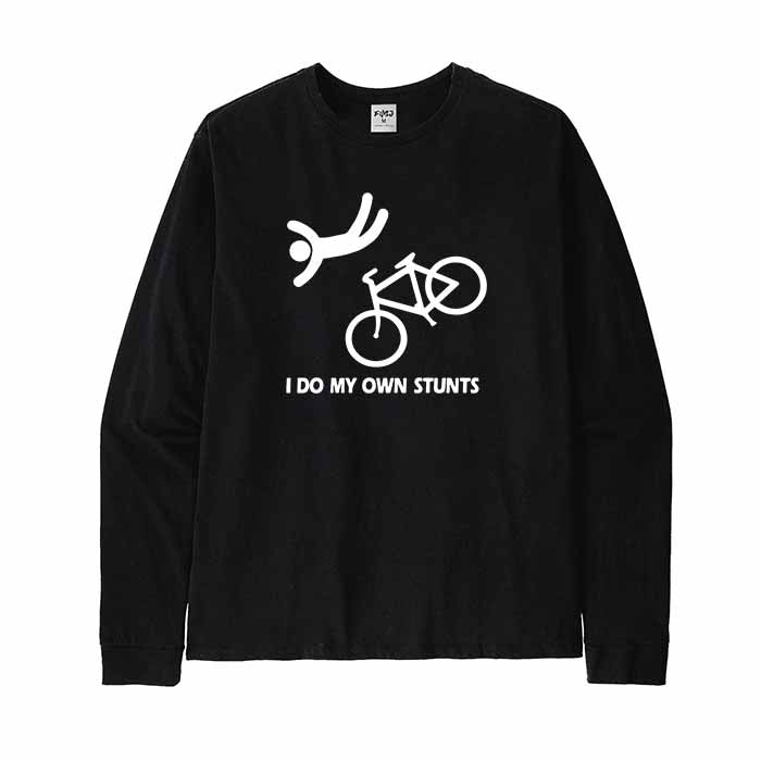Funny Bike Stunt Long Sleeve T-Shirt