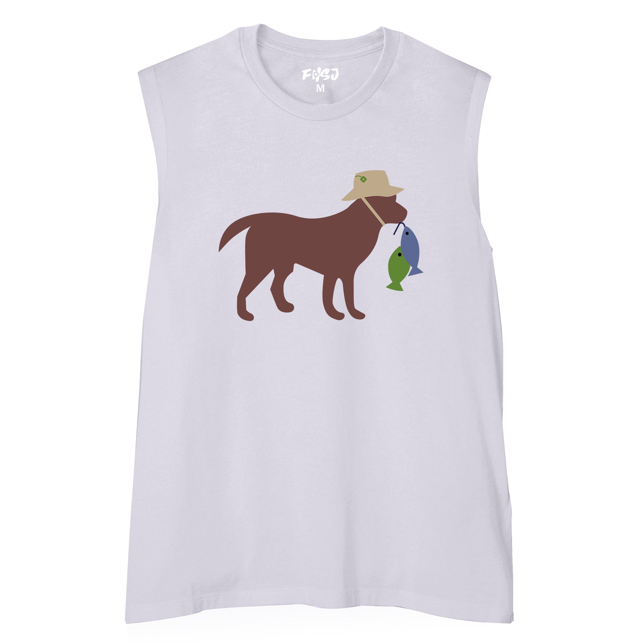 Women DOG FISHING Tank Top