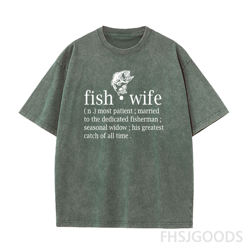 Fish Wife Unisex Distressed T-Shirt