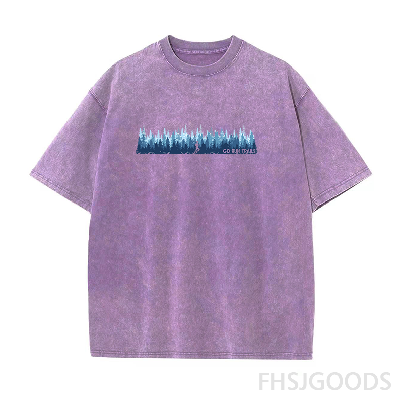 Go Run Trails Unisex Distressed T-Shirt