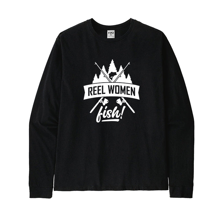 Reel Women Fish Long Sleeve T-Shirt for women