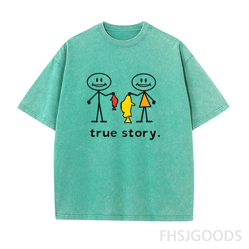 True Story Fishing Unisex Distressed T-Shirt
