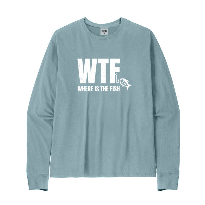 WTF Where Is The Fish Long Sleeve T-Shirt