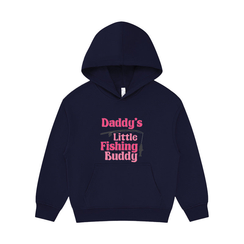 Daddy's Little Fishing Buddy Kid's Hoodie