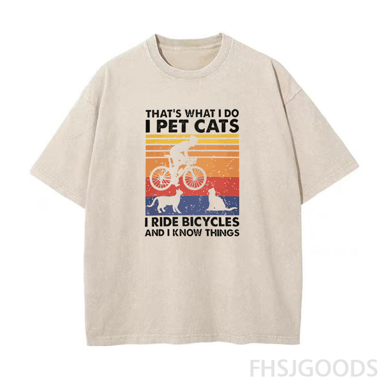 Funny Cyclist Unisex Distressed T-Shirt