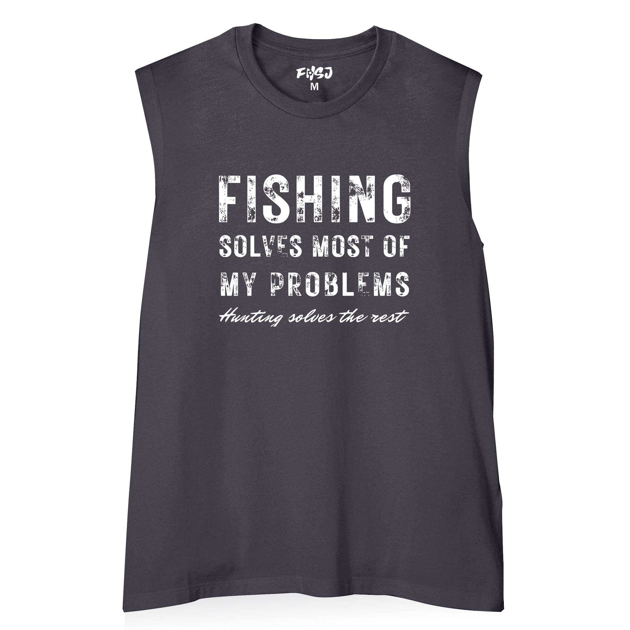 Women Fishing Solves Most of My Problems Tank Top