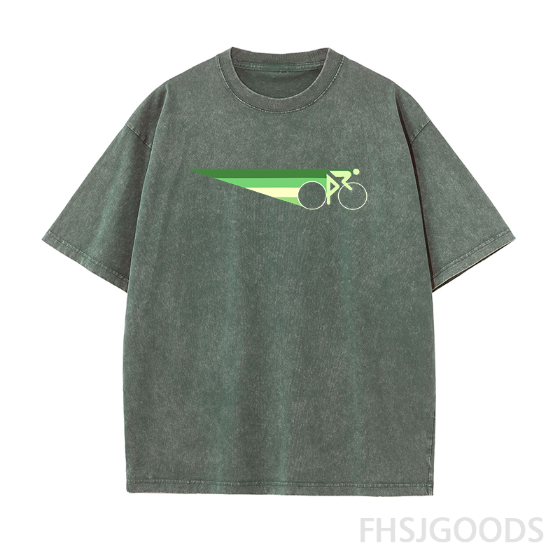 Bicycle Unisex Distressed T-Shirt