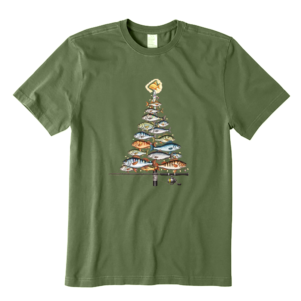 Christmas Fishing T-Shirt