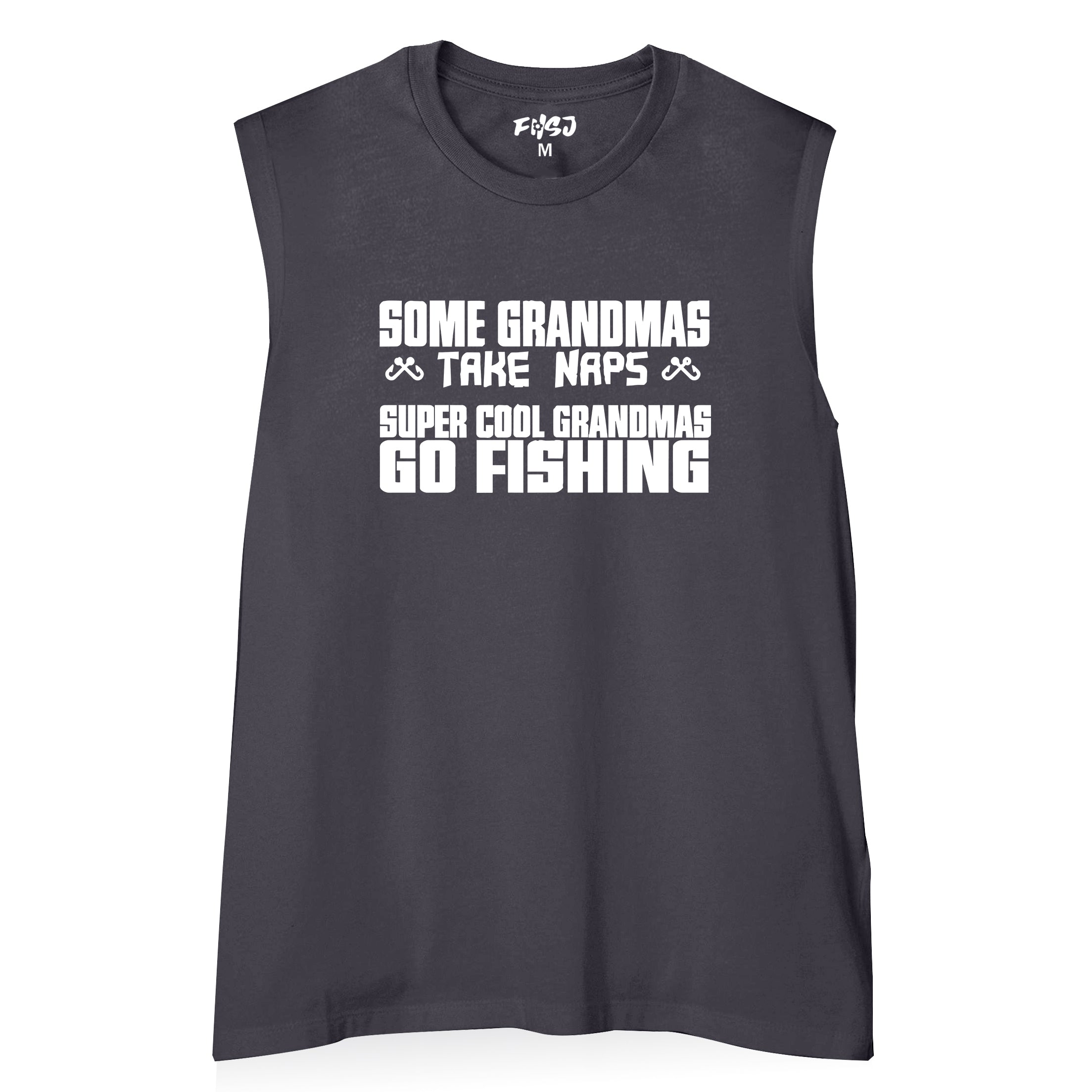 Women Some Grandmas Take Naps Super Cool Grandmas Go Fishing Tank Top