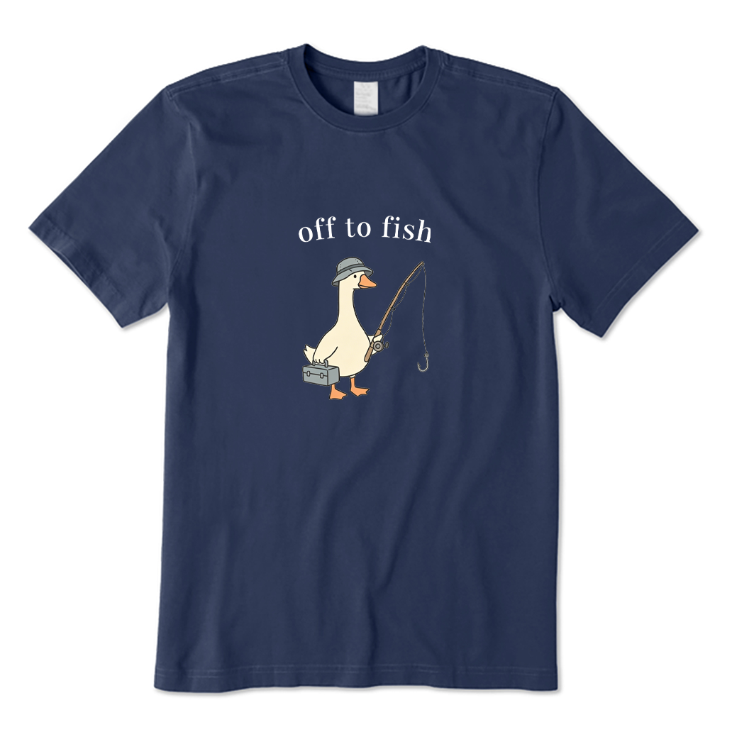 Off To Fish Goose T-shirt