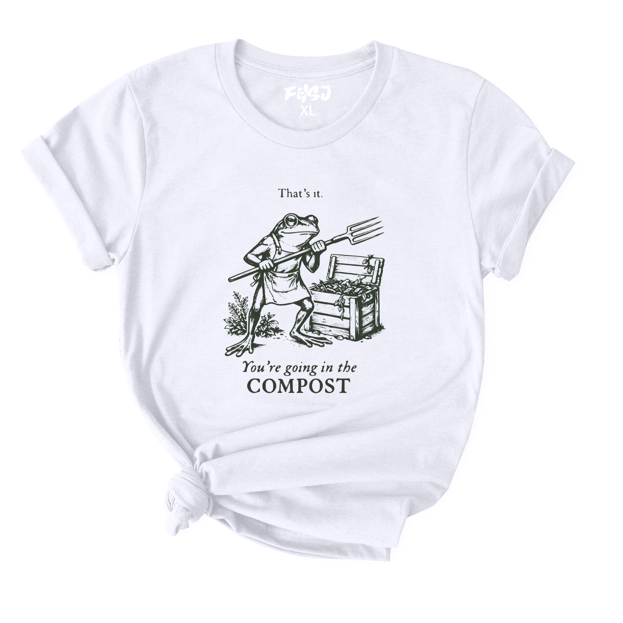 Funny Gardening Frog T-Shirt for Women