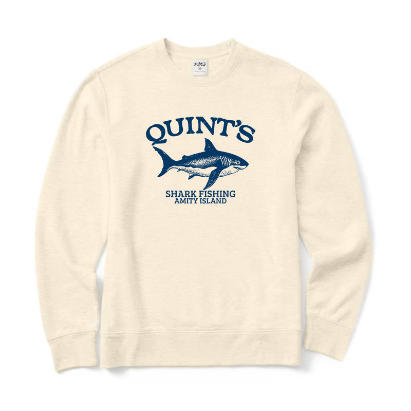 Quint's Shark Fishing Crewneck Sweatshirt