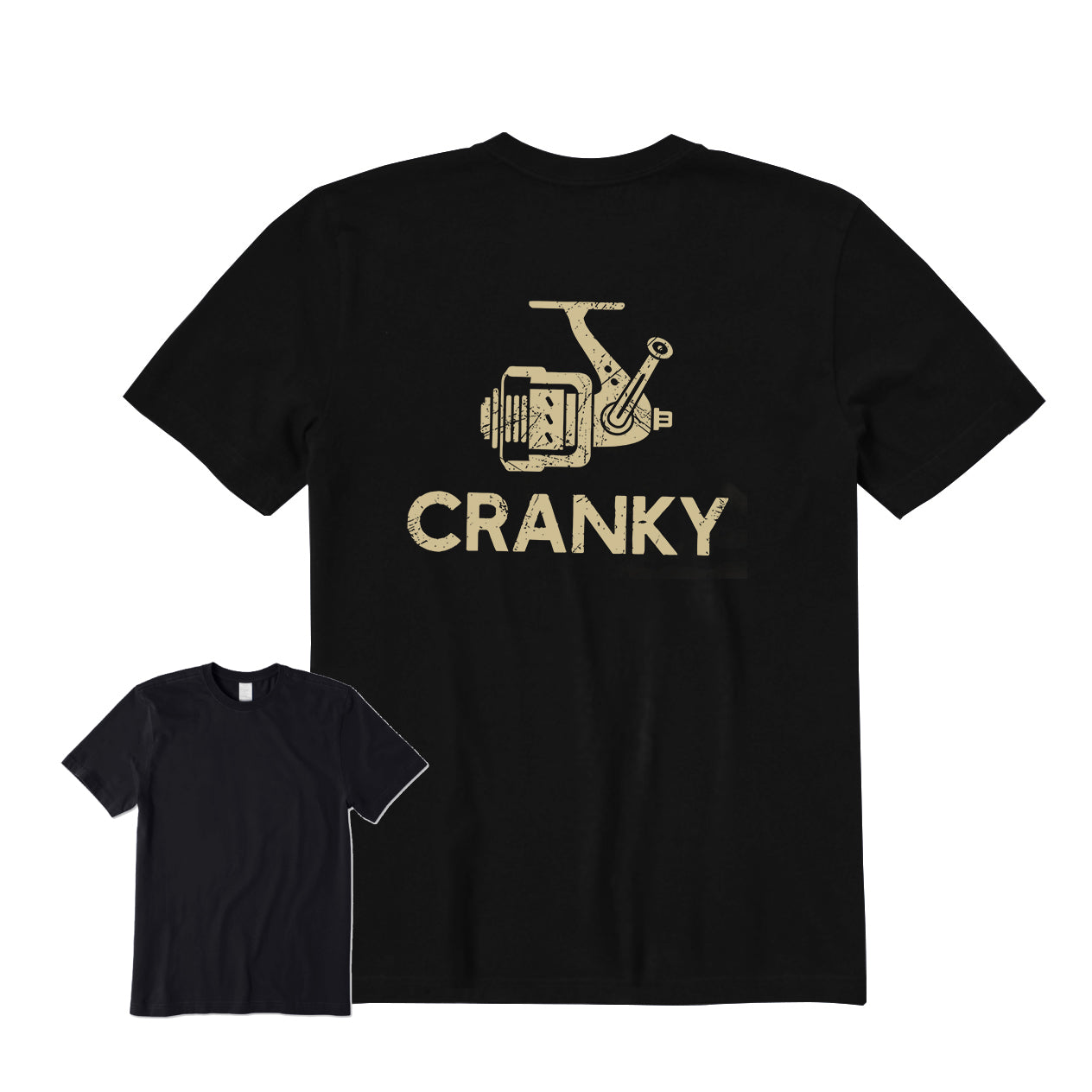 CRANKY FISHING Back Graphic T-Shirt
