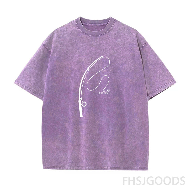 Fishing Unisex Distressed T-Shirt