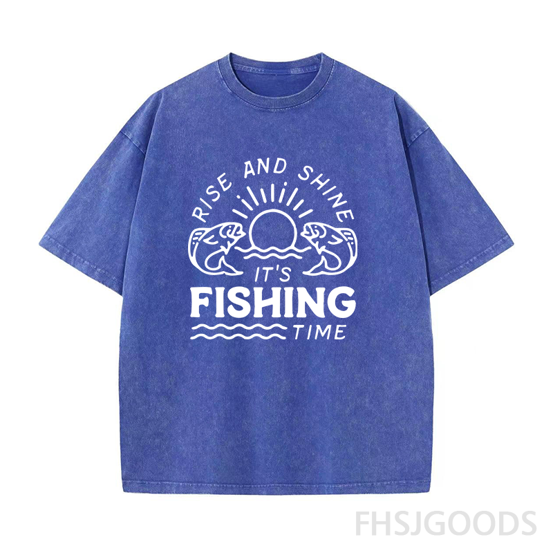 It's Fishing Time Unisex Distressed T-Shirt