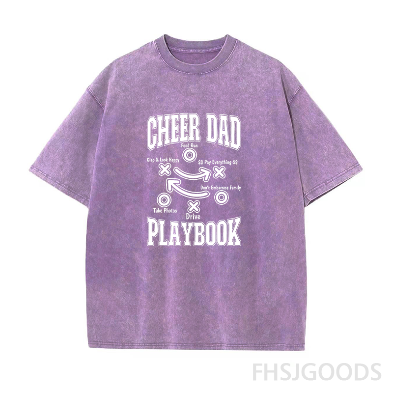 Cheer Dad Unisex Distressed T-Shirt