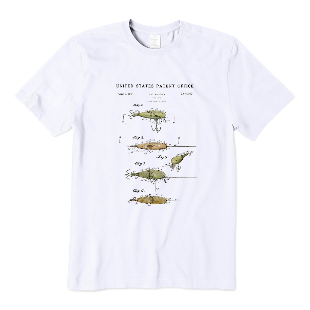 Fishing Lure Patent T-Shirt