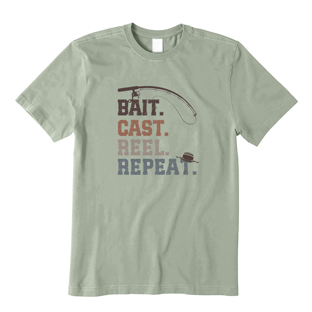 Bait Cast Reel Repeat Fishing T-Shirt