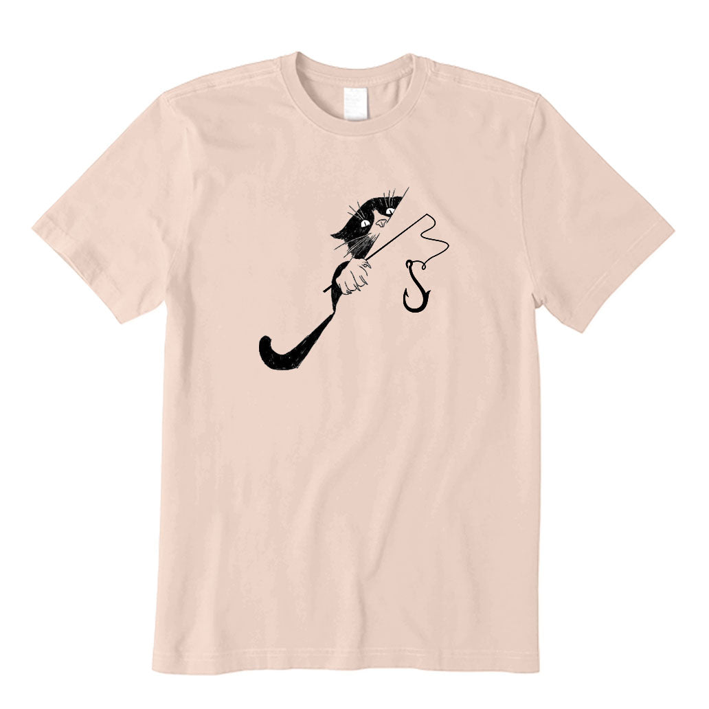 The Cunning Cat Loves Fishing T-Shirt