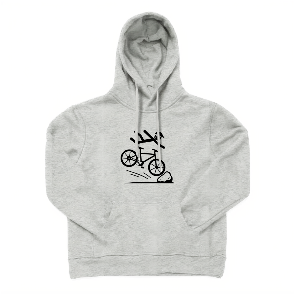 Mountain Bike Crash Cycling Hoodie