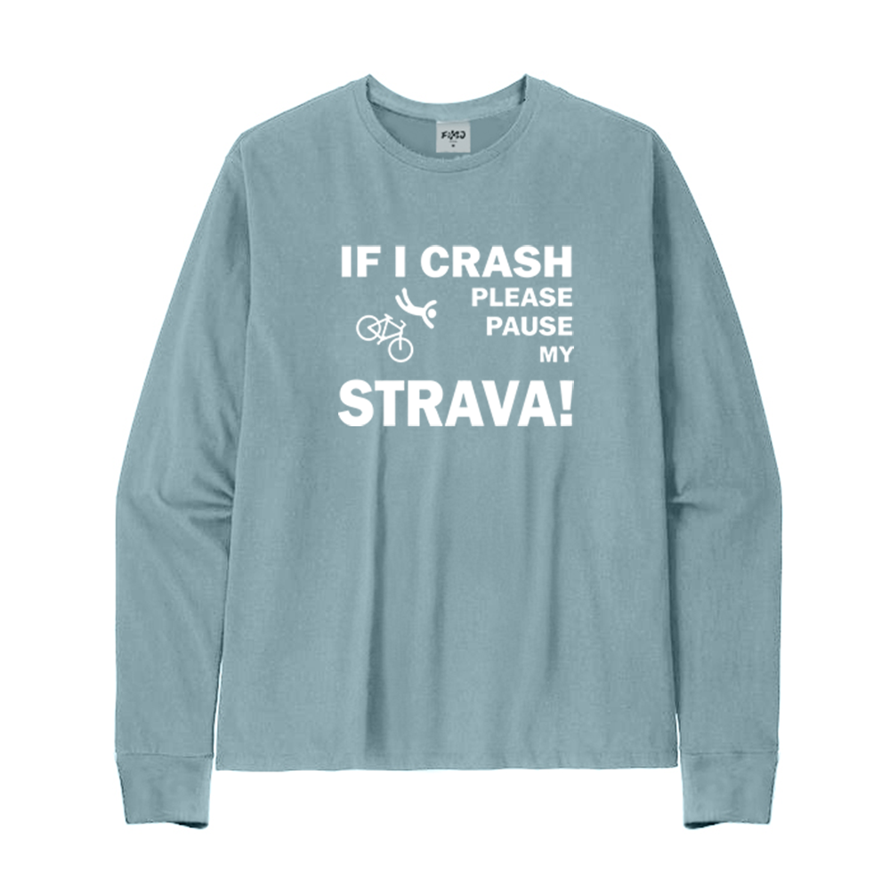 If I Crash Cycling Long Sleeve T-Shirt