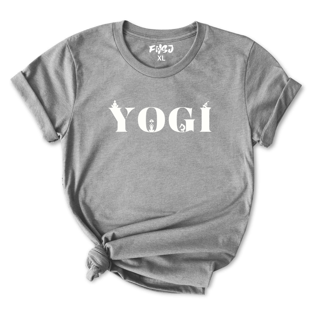 YOGI Letters Yoga T-Shirt for Women