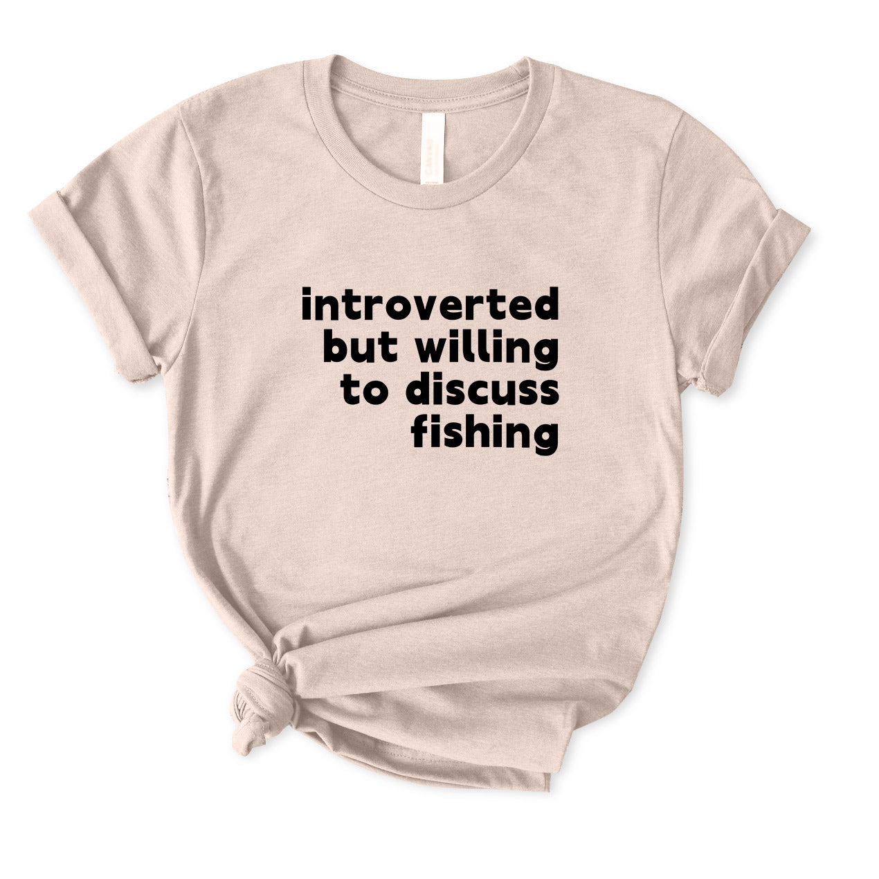 Introverted But Willing To Discuss Fishing T-Shirt FOR WOMEN