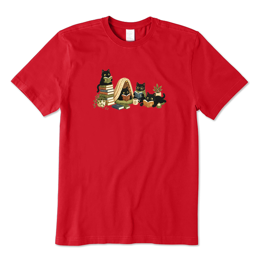 Reading Black Cats T-shirt