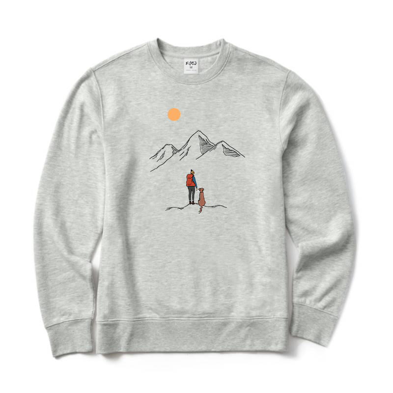 Mountain Hiking Crewneck Sweatshirt