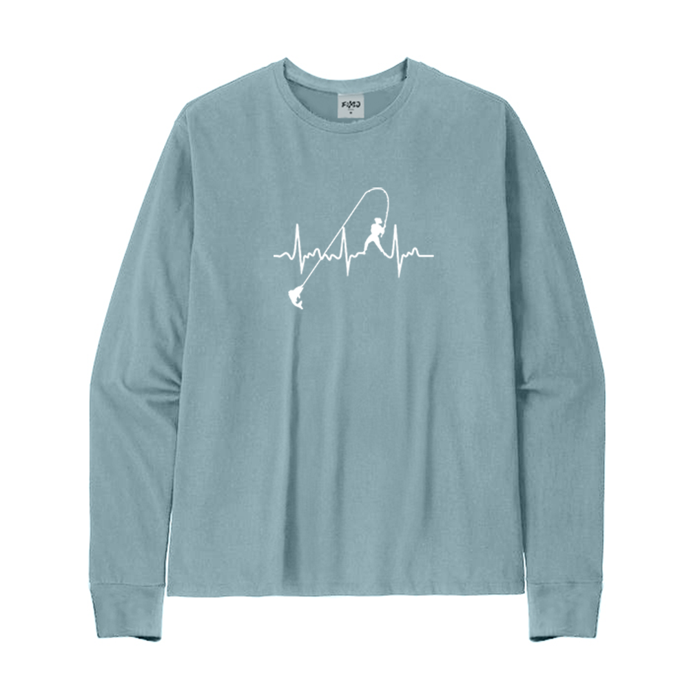 Heartbeat Fishing Long Sleeve T-Shirt