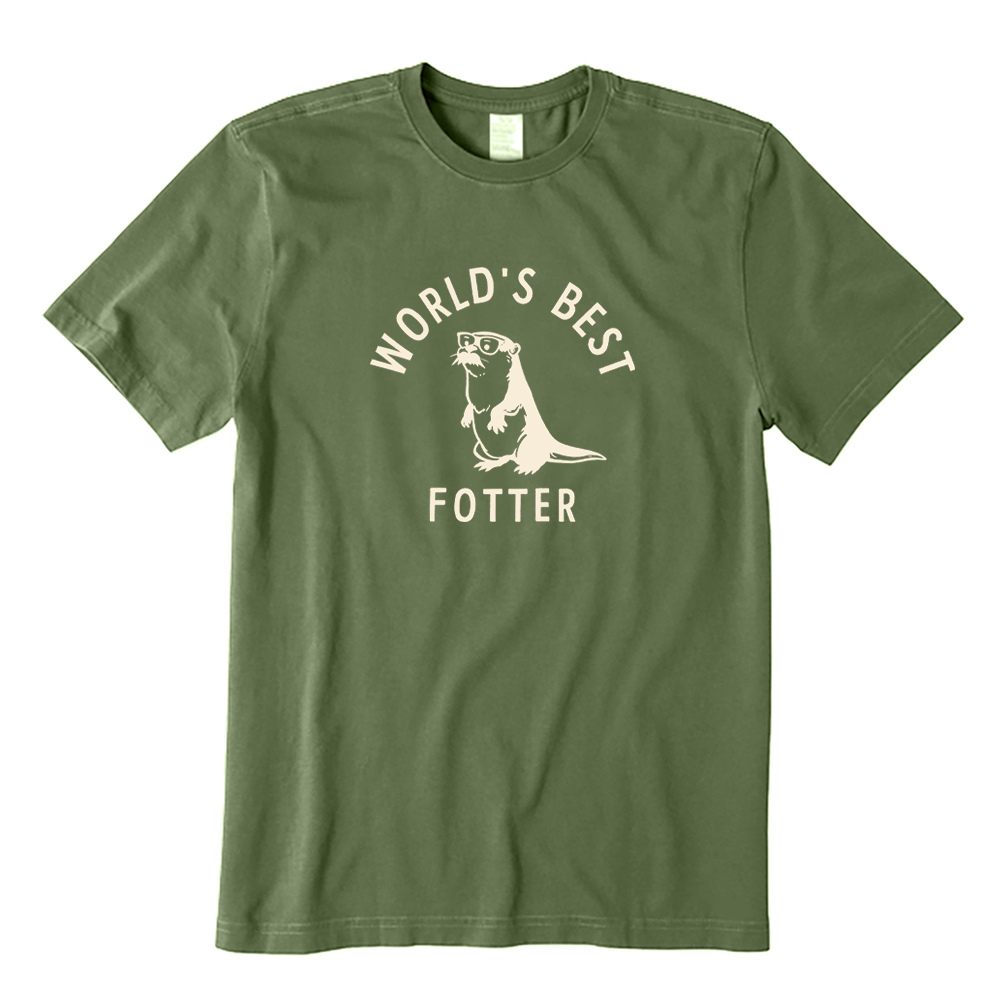 World's Best Fotter Otter Dad Pun T-shirt