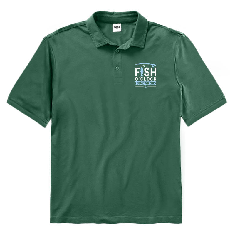 It's Fish O'clock Somewhere Polo Shirt
