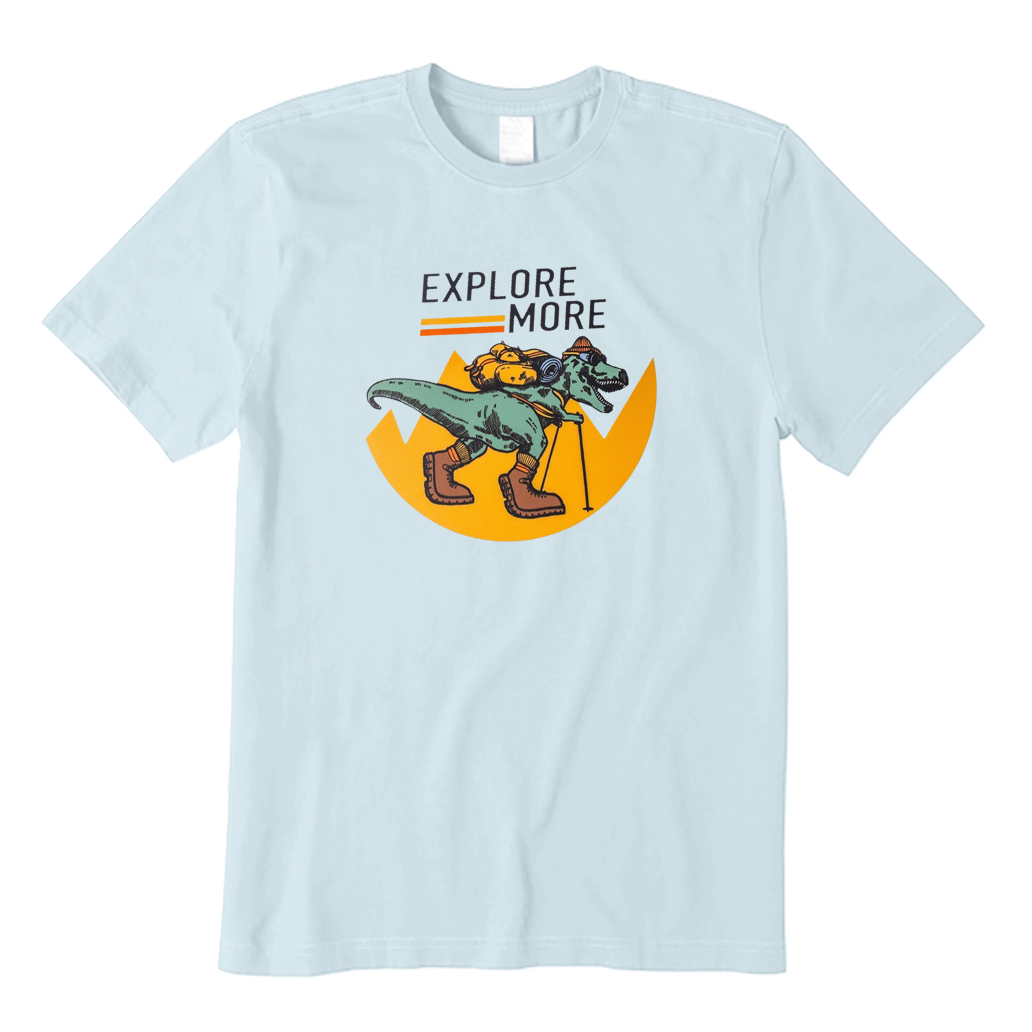 Explore More T-Rex Hiking T-Shirt