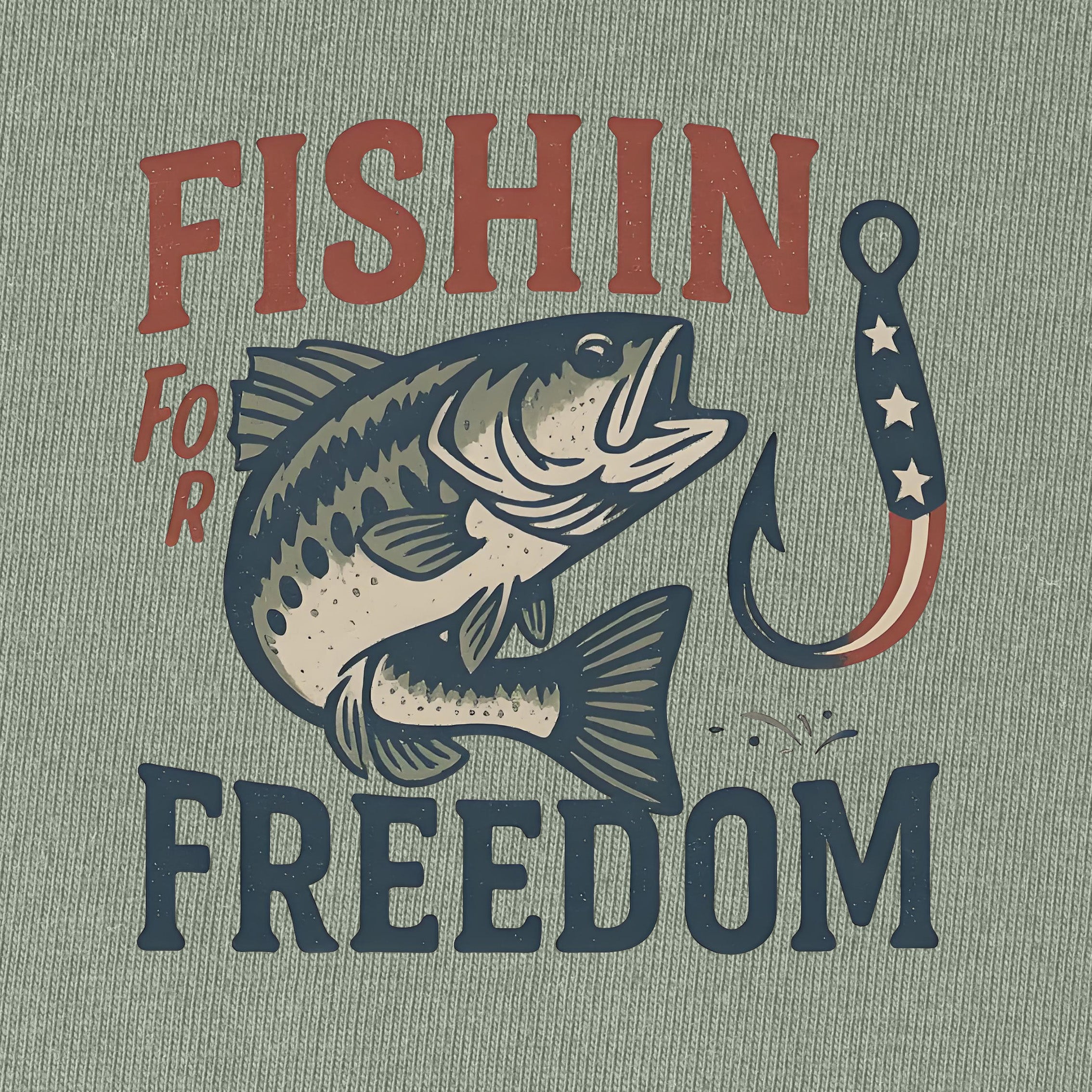 Fishin' for Freedom T-Shirt for Women