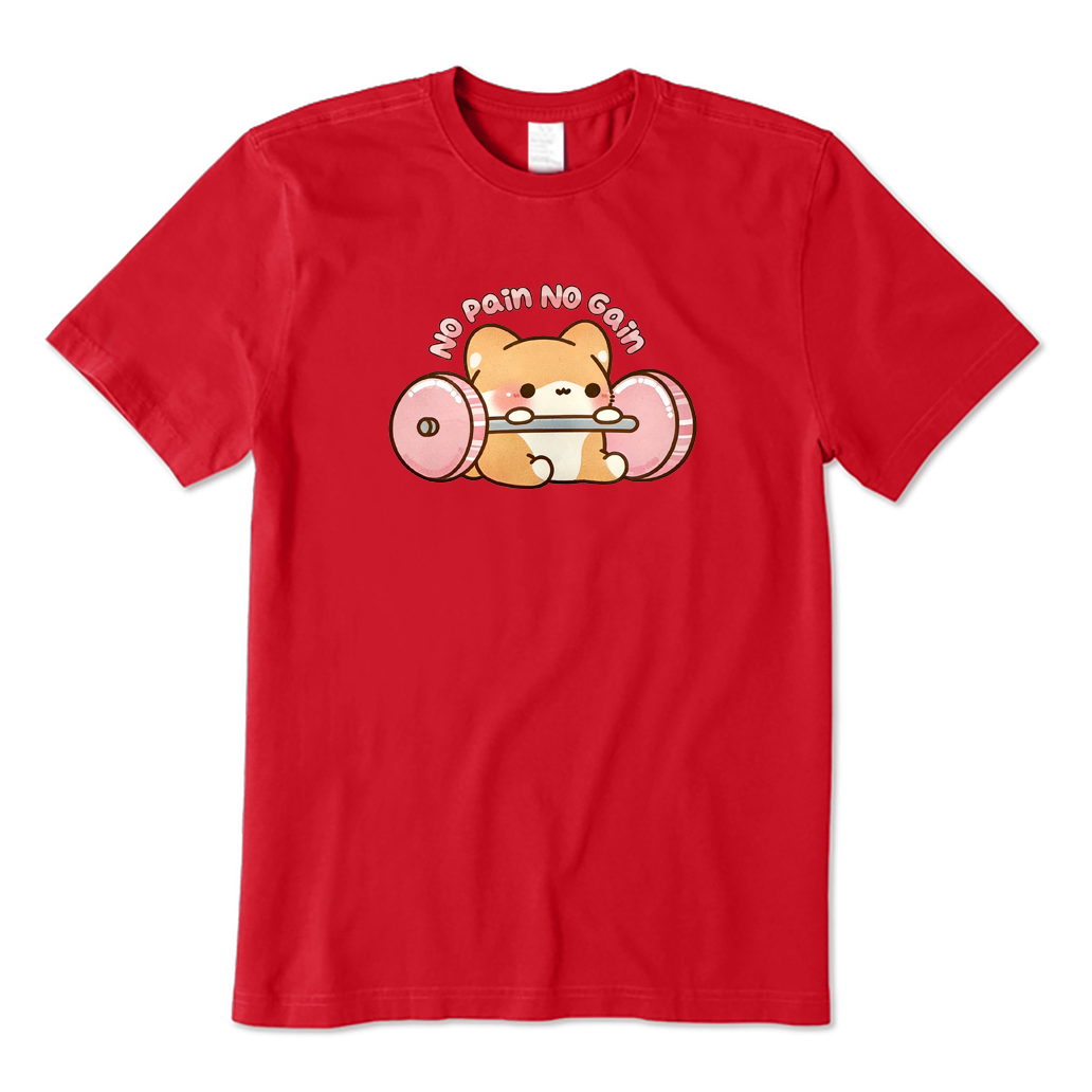 No Pain No Gain Corgi Work Out T-shirt