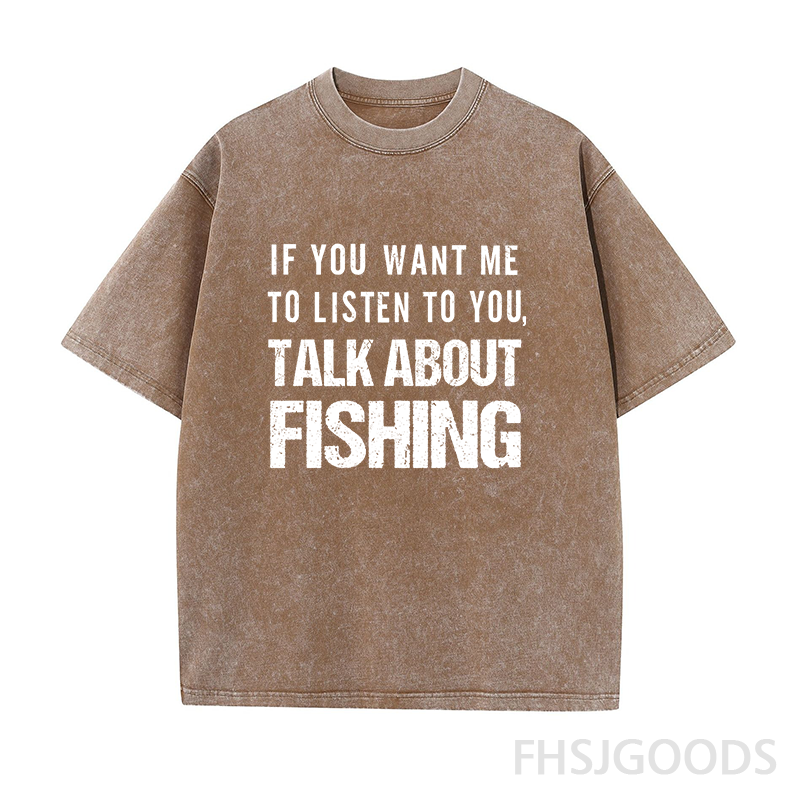 Talk About Fishing Unisex Distressed T-Shirt