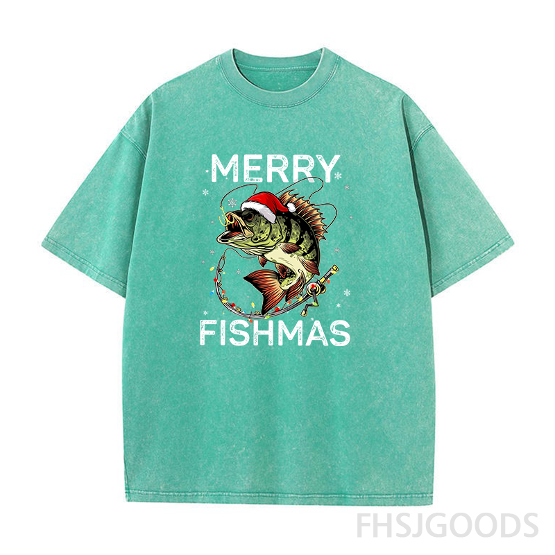 Merry Christmas Unisex Distressed T-Shirt