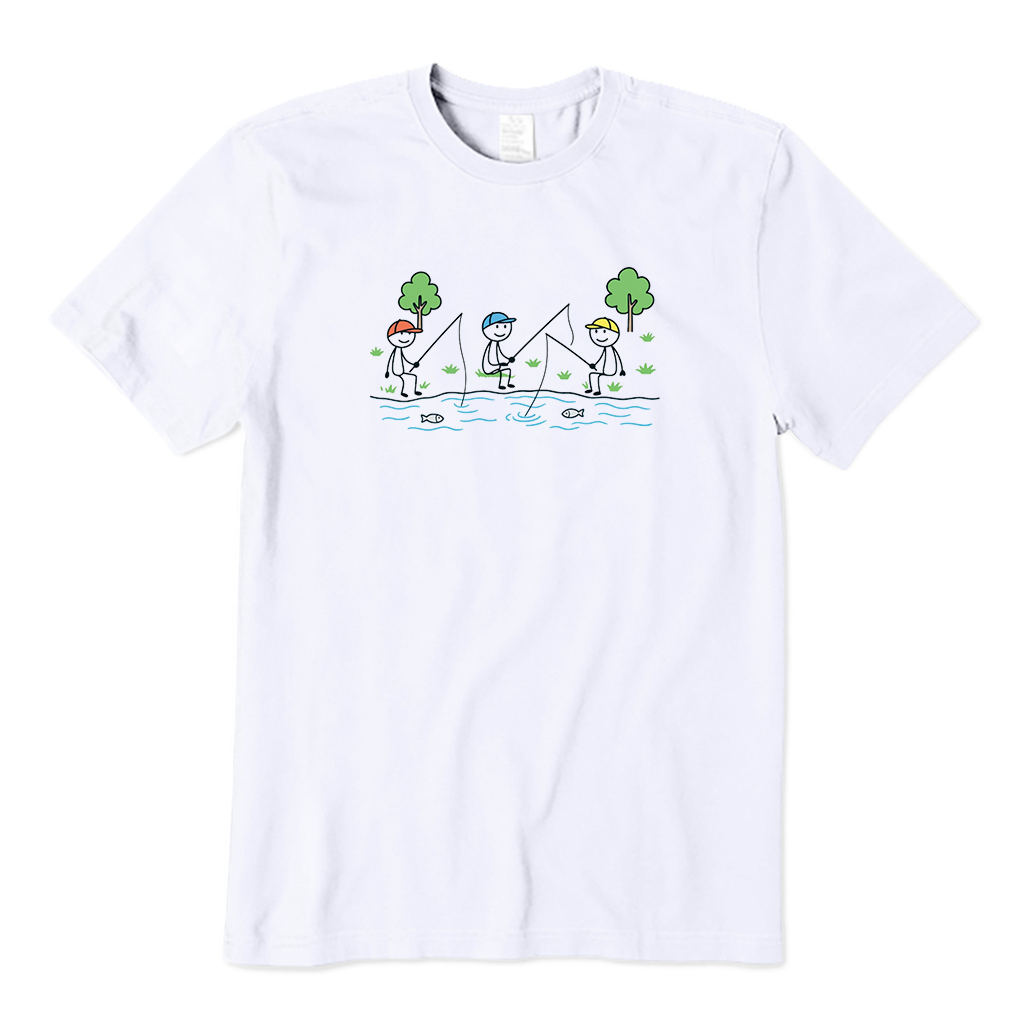 stick men fishing T-Shirt