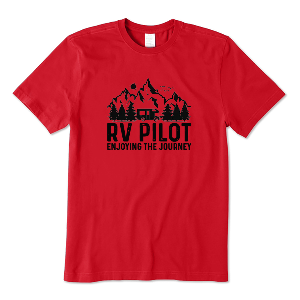 RV Pilot Enjoying The Journey Camping T-shirt