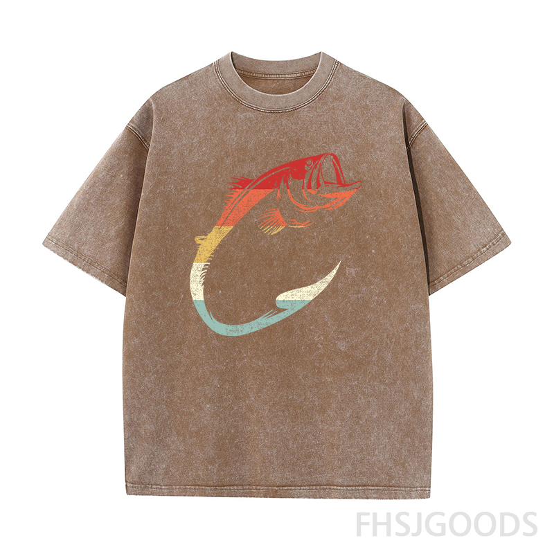 Fishing Part Time Hooker Fish Unisex Distressed T-Shirt