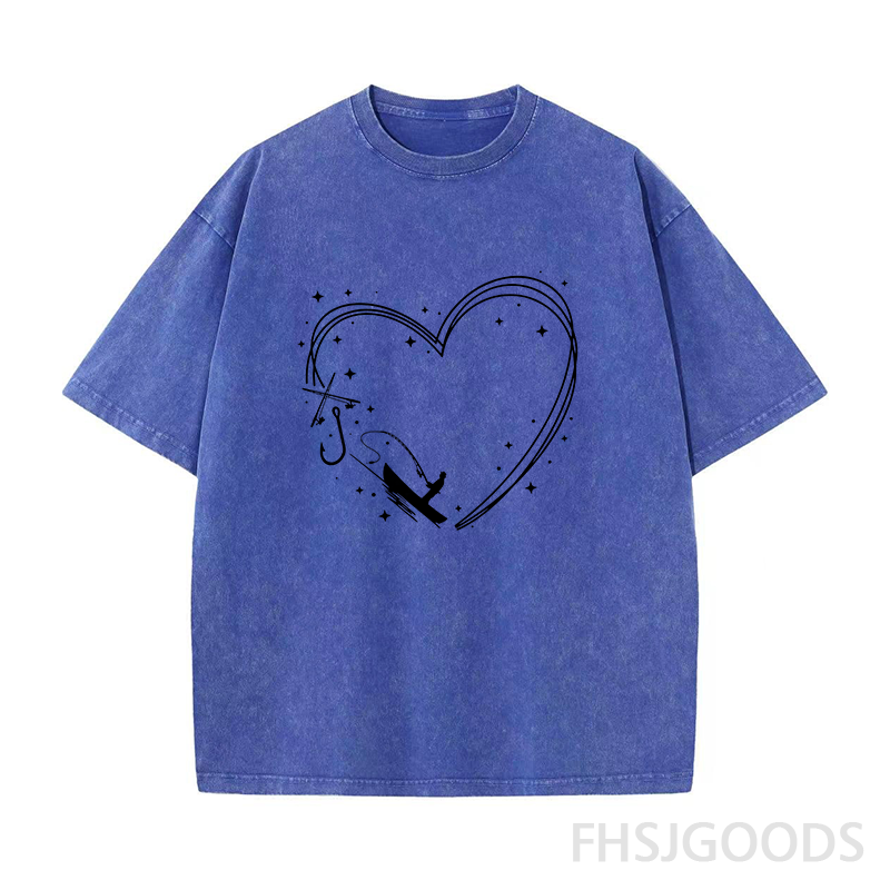 Love Fishing Unisex Distressed T-Shirt