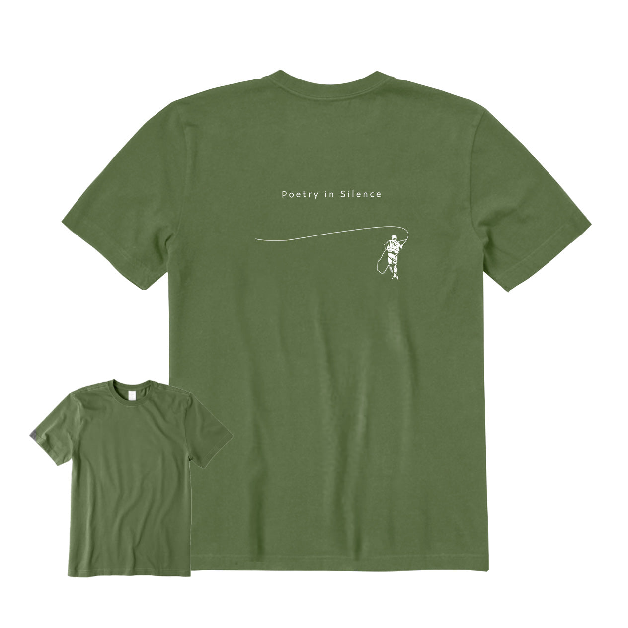 Fly Fishing Back Graphic T-Shirt
