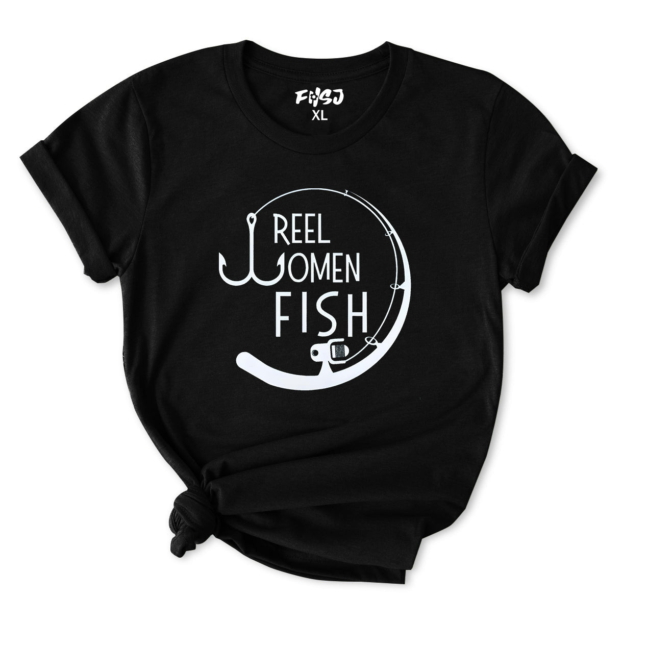 reel woman fish T-Shirt for Women